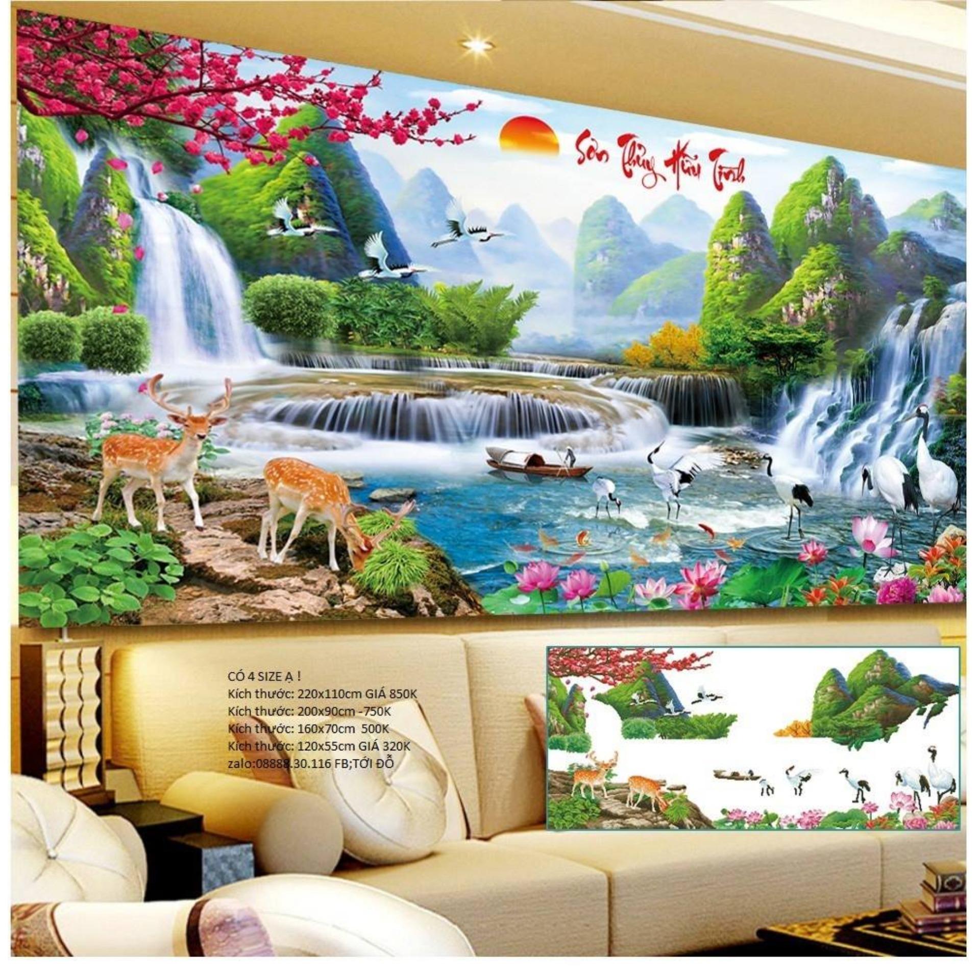Tranh đính đá cao cấp y8075-kíchthước: 160x70cm