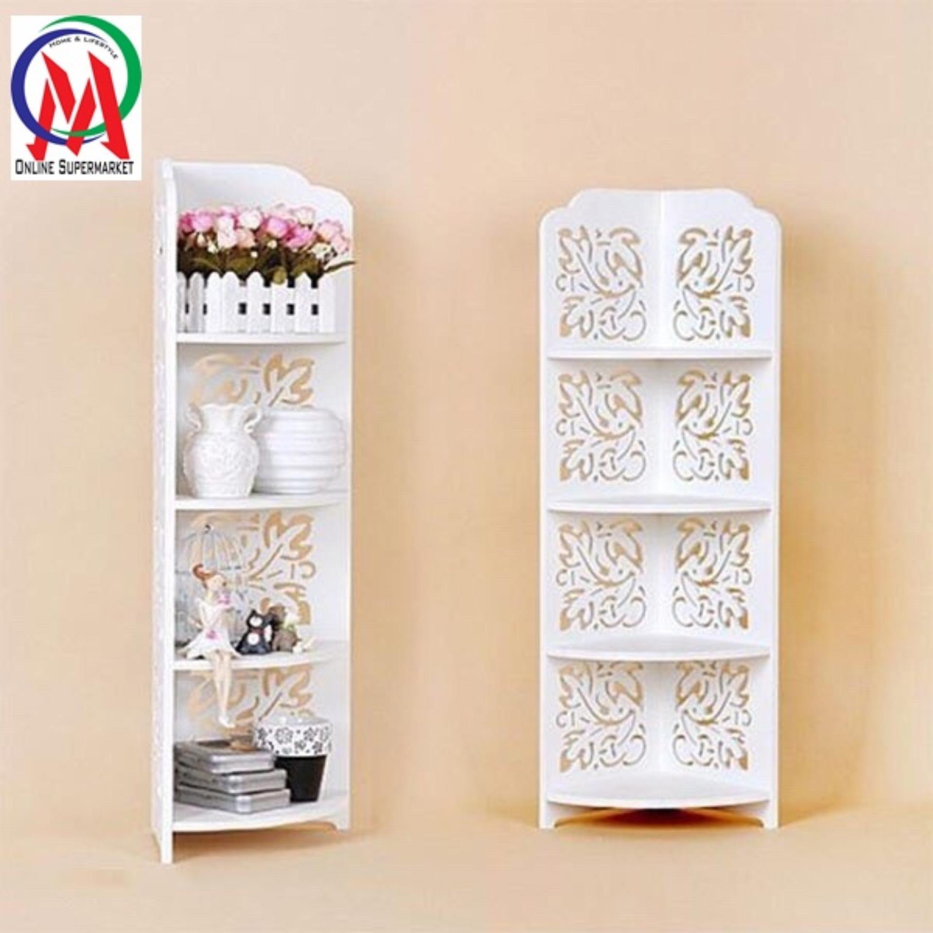 [HCM]Kệ Góc 4 Tầng Hoa Văn Gỗ