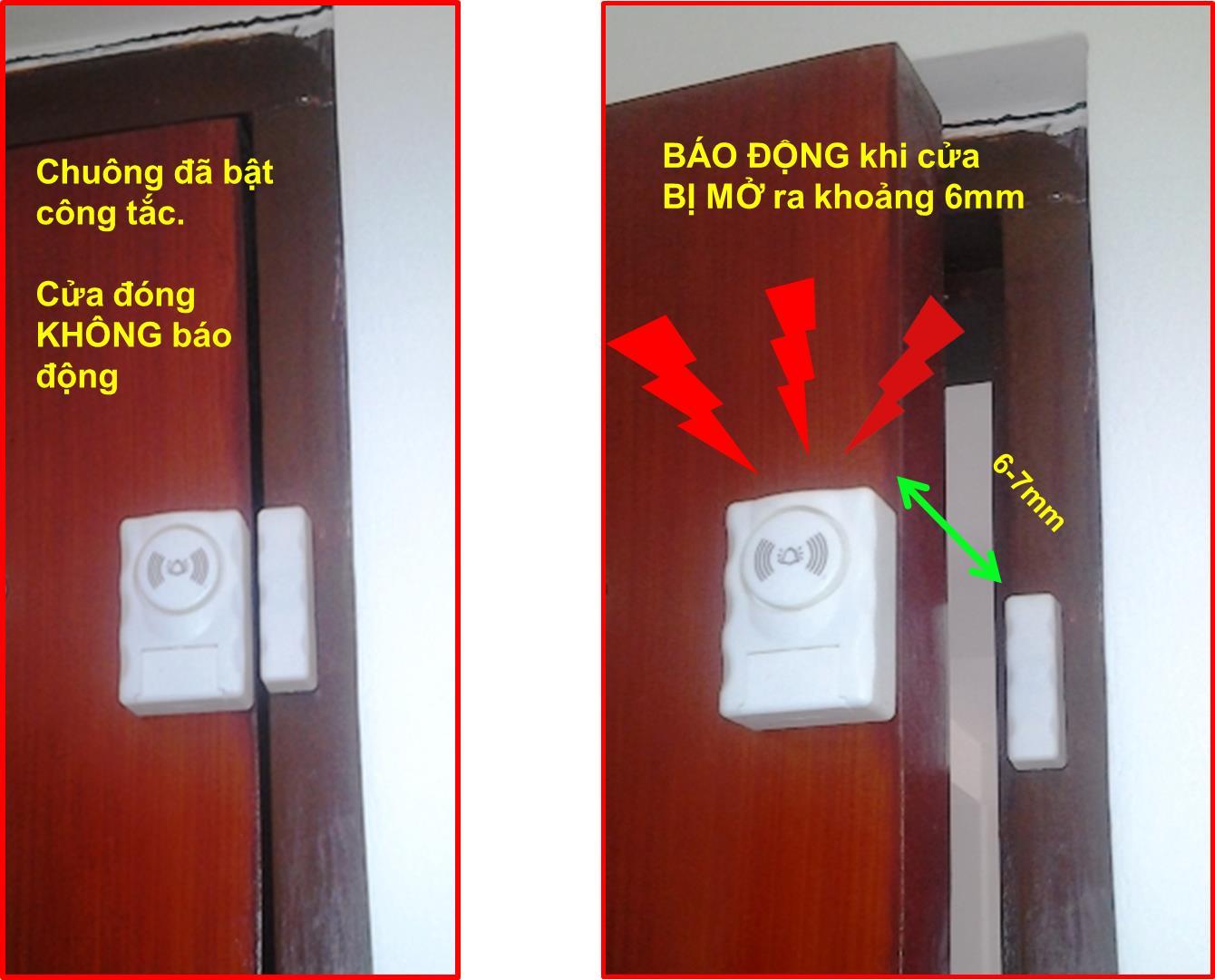 BÁO ĐỘNG GẮN CỬA CẢM ỨNG TỪ ML-061
