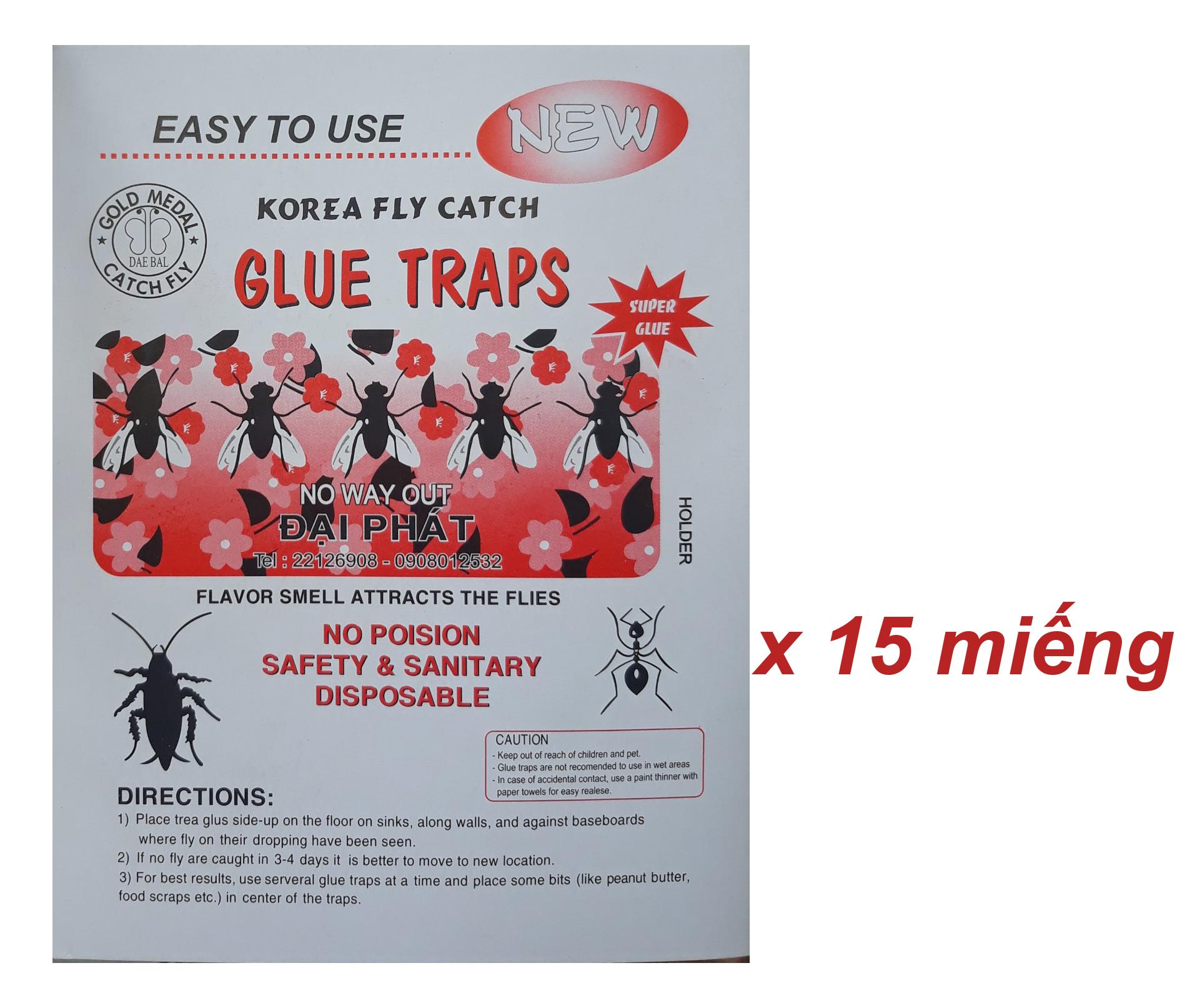 KOREA FLY CATCH GLUE TRAPS 15PCS