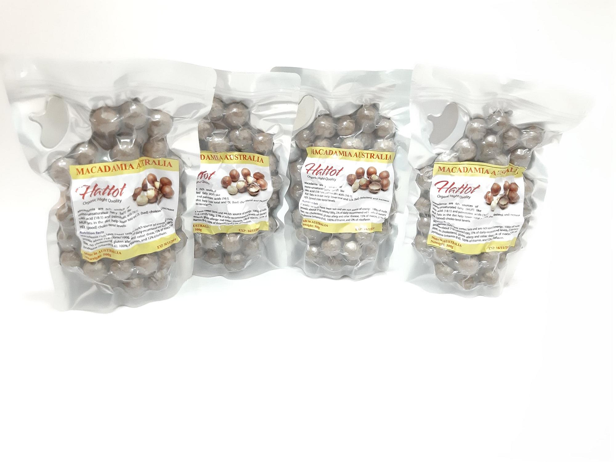 [HCM]Hạt Macca Úc Nứt Vỏ 500gr