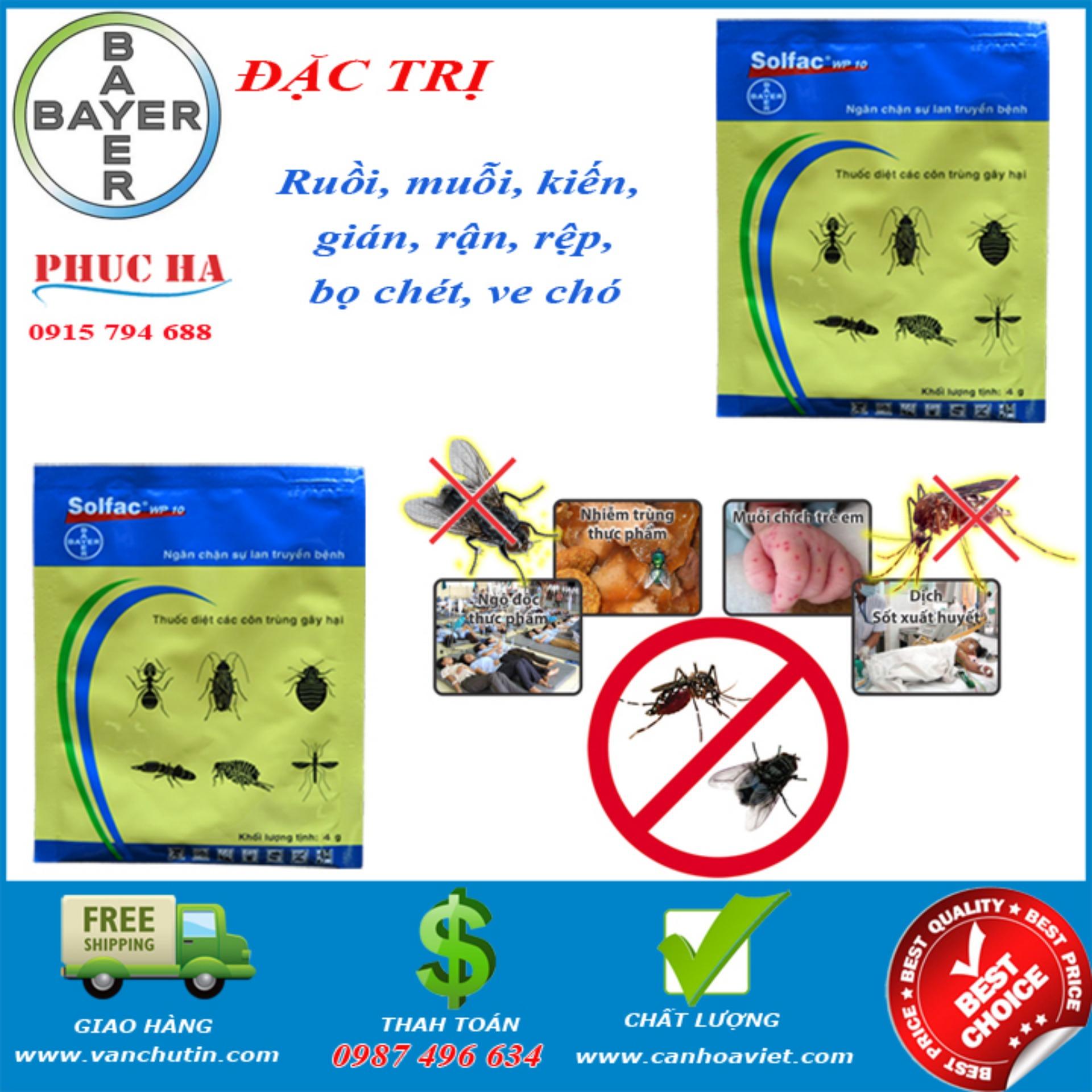 [HCM]Thuốc diệt côn trùng Muỗi Rận Mạt Gián Kiến Rệp Ve 2Gói