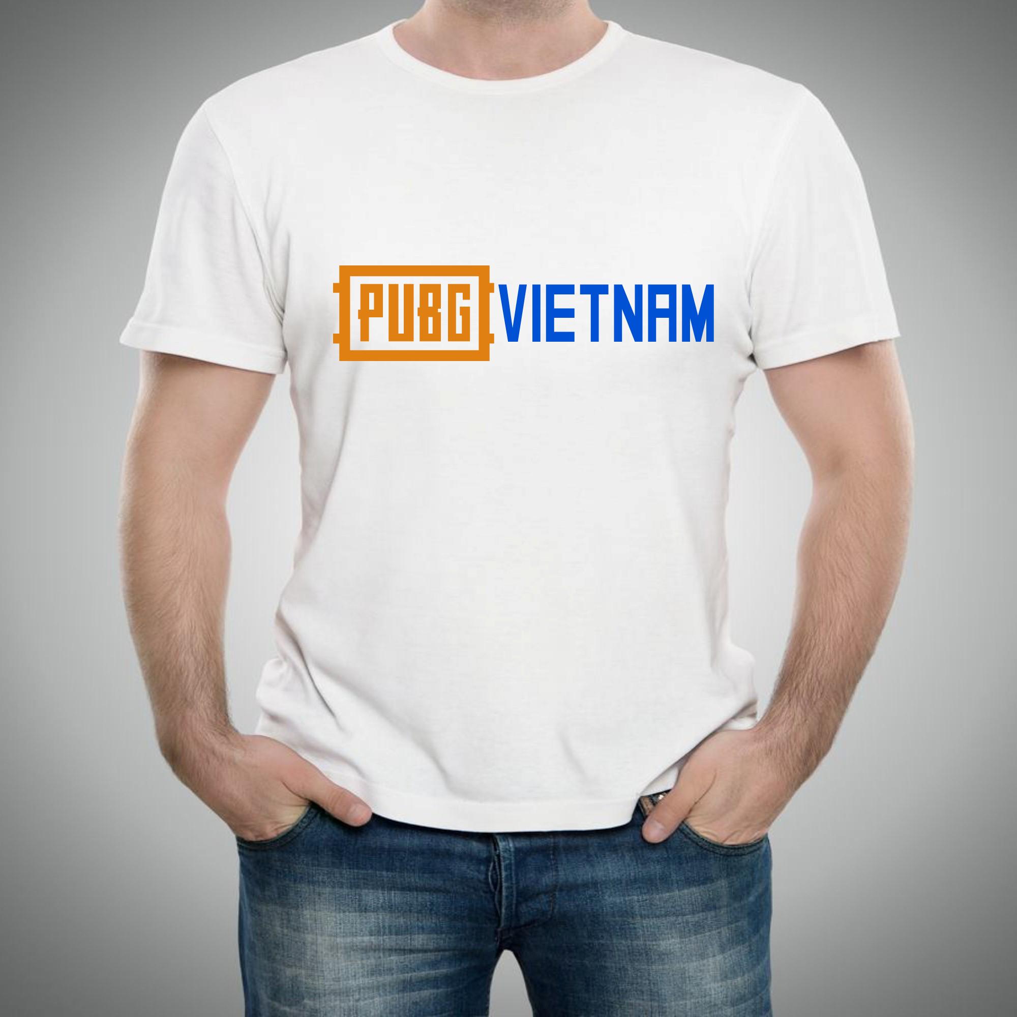 Áo thun nam PUBG Việt Nam cao cấp ( Trắng )