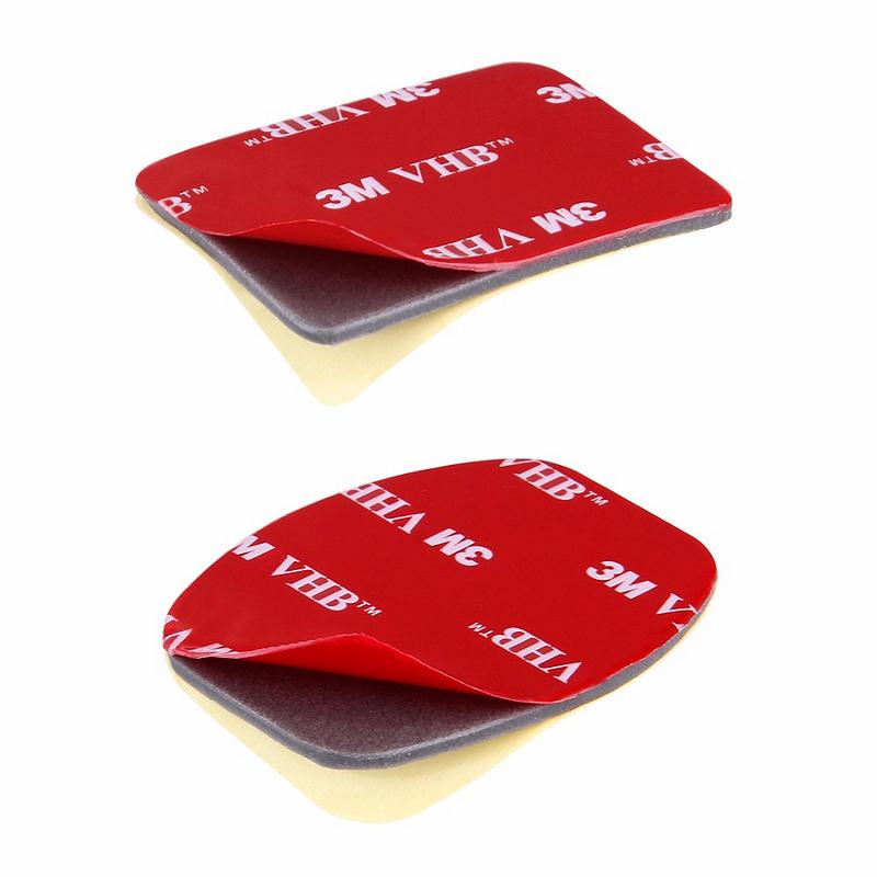 Bộ 2 miếng dán 3M đế cong + 2 miếng dán 3M đế phẳng cho Gopro, Sjcam