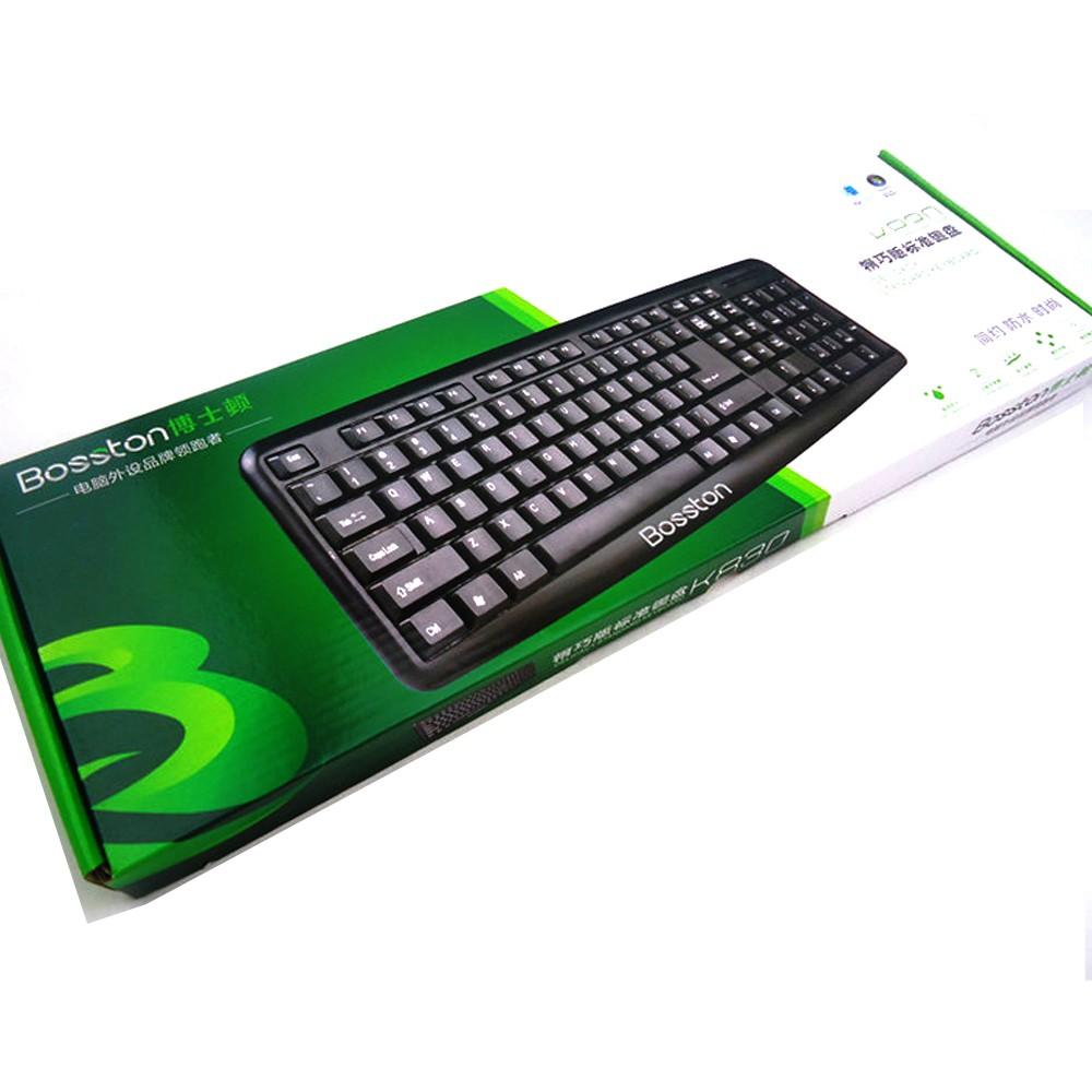 Bàn phím có dây Bosston K830 - cổng USB (Đen)