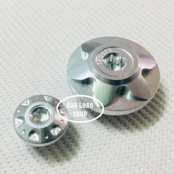 Ôc mâm lửa trang trí xe Winner,Wave,Dream (màu Bạc)