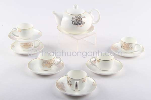 Bộ tách trà 14 món Sứ Xương Royal Houseware 1412609