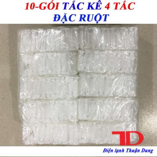 Combo 10 gói Tắc kê nhựa đặc ruột 4 tấc dùng cho mũi 8, 6