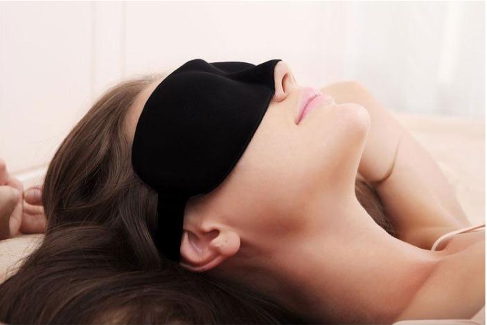 [HCM]Bịt Mắt ngủ 3D+ tặng Bịt Tai -(ĐEN)