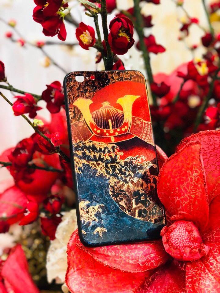 [HCM]ỐP KÍNH SƠN MÀI MẠ VÀNG DÀNH CHO IPHONE