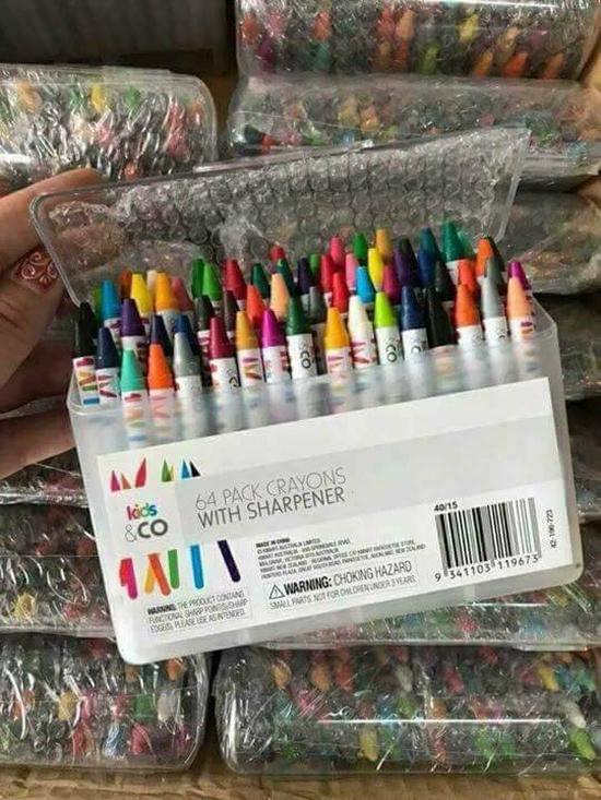Hộp Bút Sáp 64 Màu Cho Bé