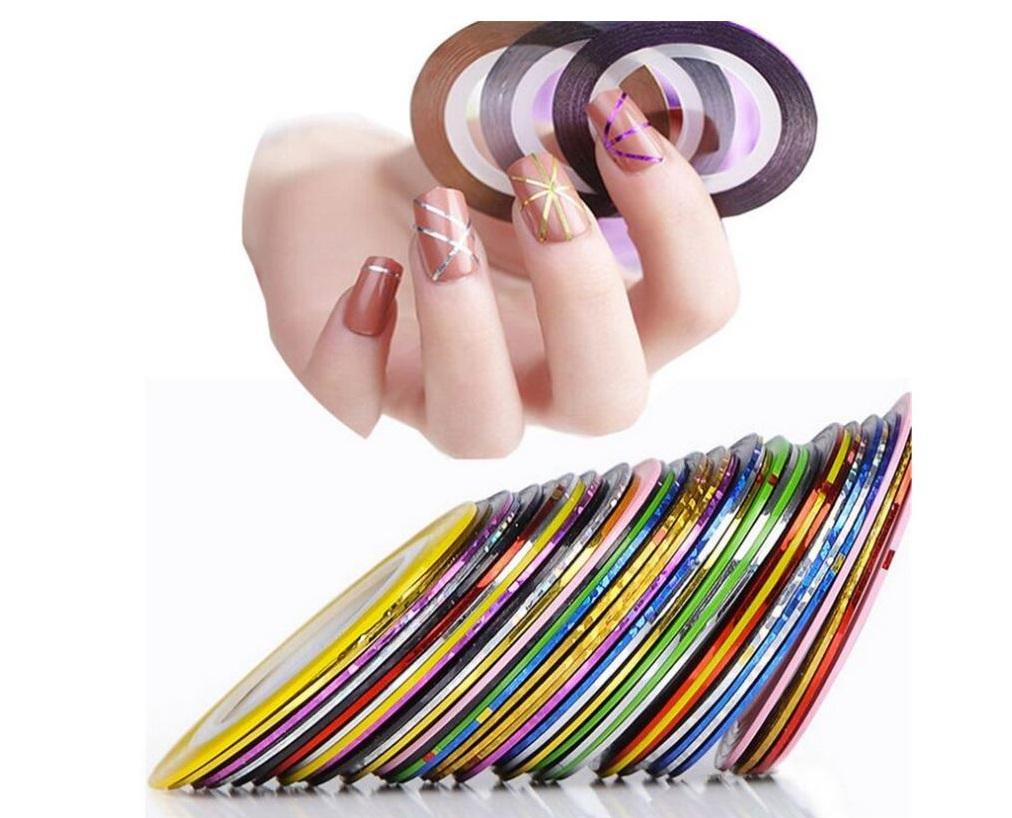 Set 30 dây kim tuyến trang trí móng cuộn 1mm