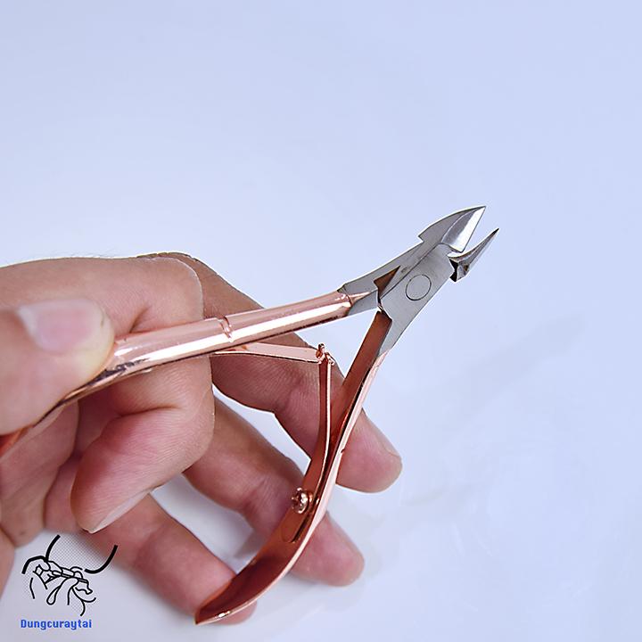 Kềm cắt da xi mạ mũi inox 