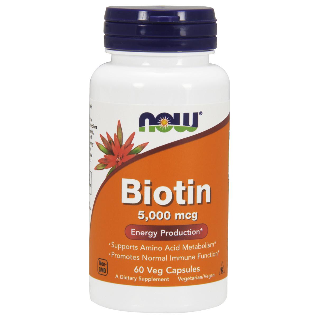 Biotin 5,000 mcg Veg Capsules