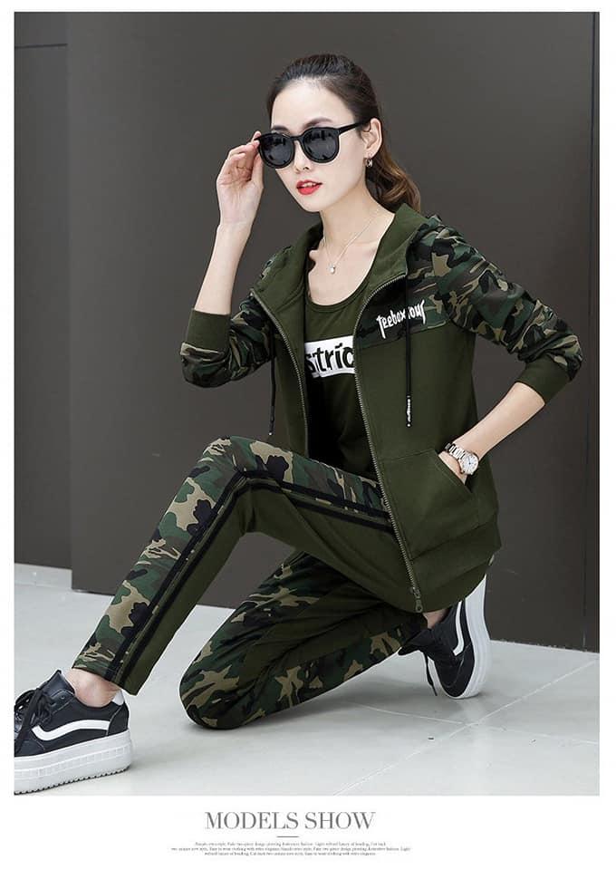 [HCM]SÉT BỘ ĐỒ LÍNH KÈM ÁO KHOÁC (3 MÓN )