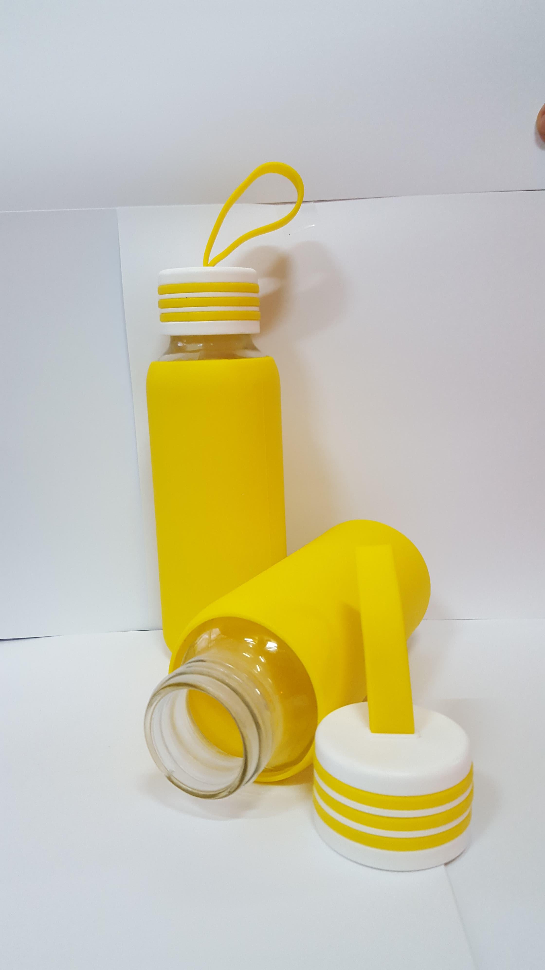 BÌNH THỦY TINH 300ML BỌC SILICON
