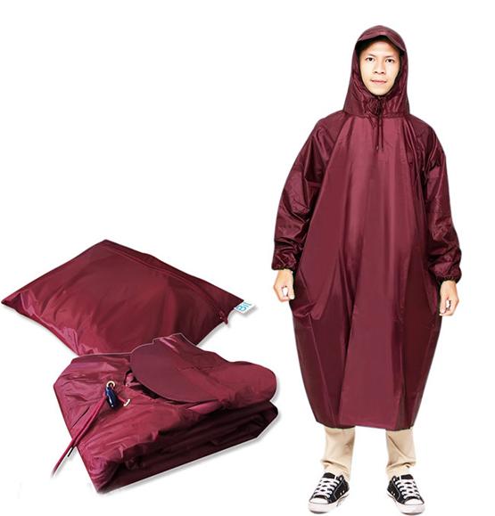 Áo mưa vải dù xẻ tà cánh dơi 1m4