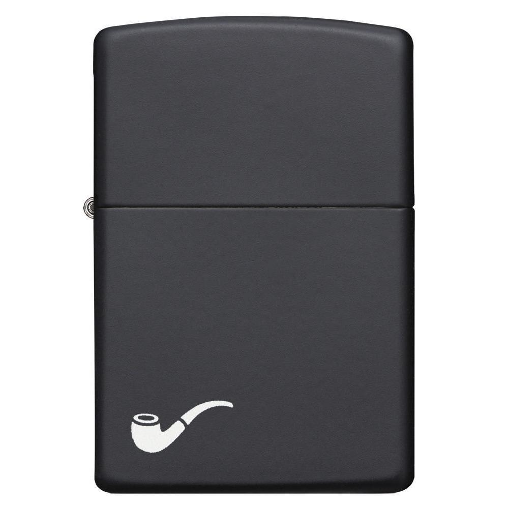 BẬT LỬA ZIPPO PIPE BLACK MATTE