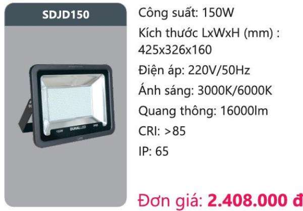 Đèn pha led 150W DUHAL SDJD150