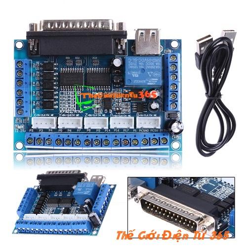 MẠCH ĐIỀU KHIỂN MACH3 5 TRỤC 1 RELAY