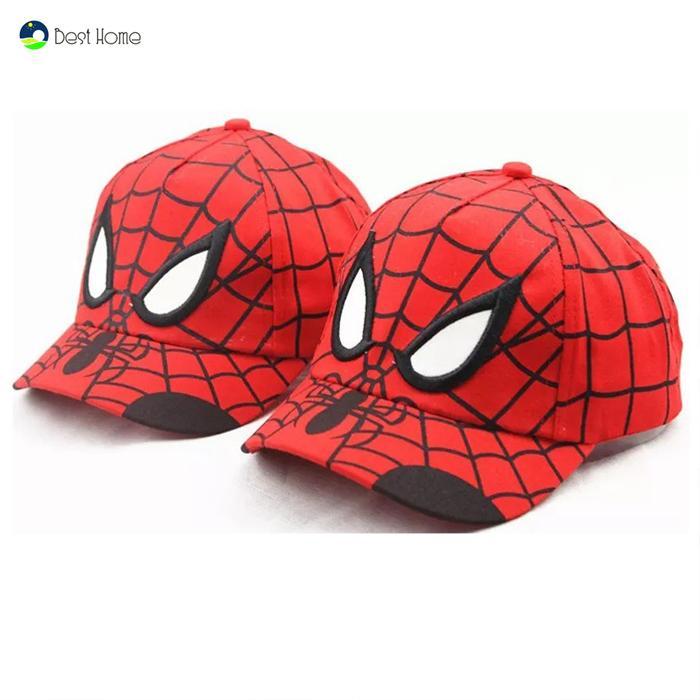 Mũ lưỡi trai hình siêu nhân người nhện Spider man cho bé