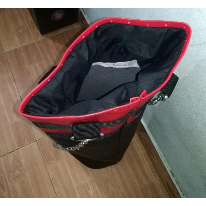 Vỏ bao đấm bốc cao 80cm kèm xích treo ( Đen phối đỏ, xanh )