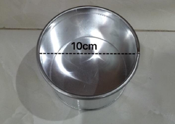 KHUÔN BÁNH NHÔM HÌNH TRÒN ĐẾ LIỀN 10CM - HÀNG GIA CÔNG
