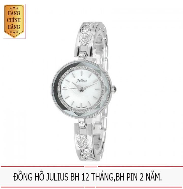 ĐỒNG HỒ JULIUS JA-624 JU954 ÁNH SAO DÁT NGỌC (BẠC)