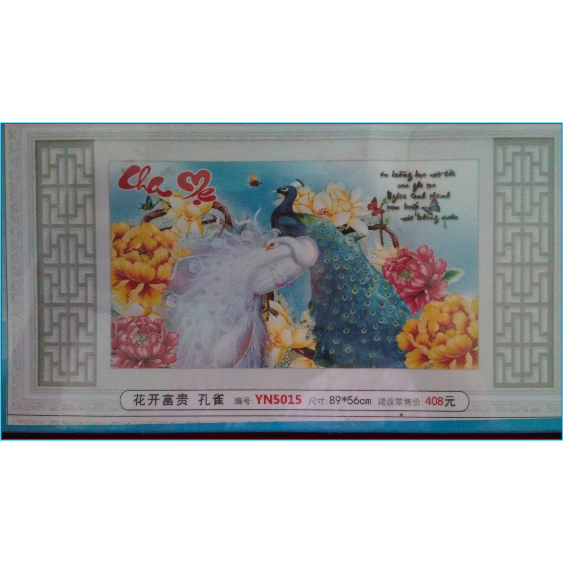 Tranh đính đá Cha mẹ YN5015-Ngọc Thịnh