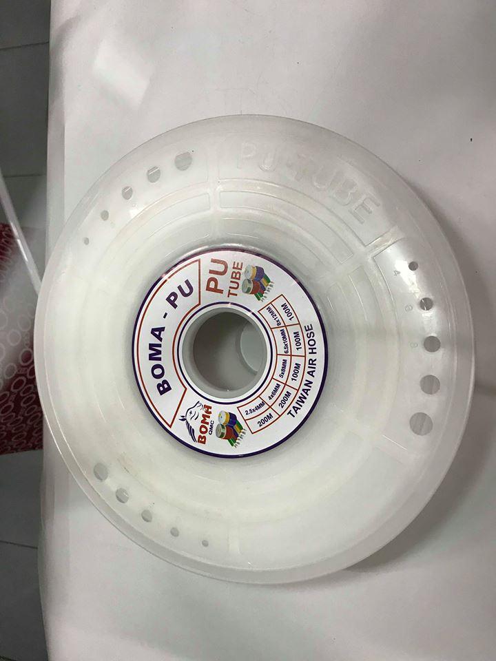 6M cuộn dây hơi máy nén khí trắng đục kèm dắt
