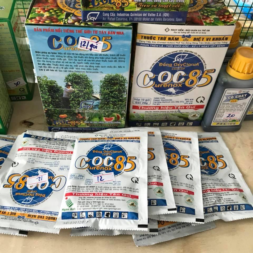 Hộp Thuốc trừ nấm trừ khuẩn Coc 85 Wp (10 gói)