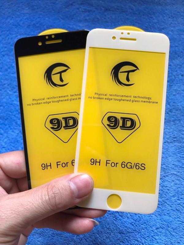 Kính cường lực Glass 9D Full màn cho iPhone 6 6s (trắng)