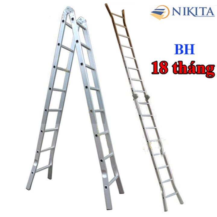 Thang nhôm chữ A Nikita NIK30 Nhật Bản - Chiều cao 6,0m