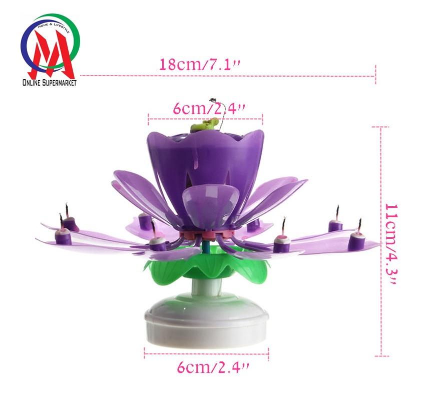 [HCM]NẾN SINH NHẬT XOAY 3D CÓ NHẠC