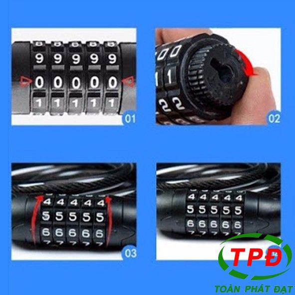 Khóa Dây 5 Số Mật Mã Tonyon