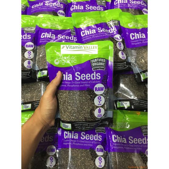 Hạt Chia Úc Absolute Organic Chia Seeds 250g
