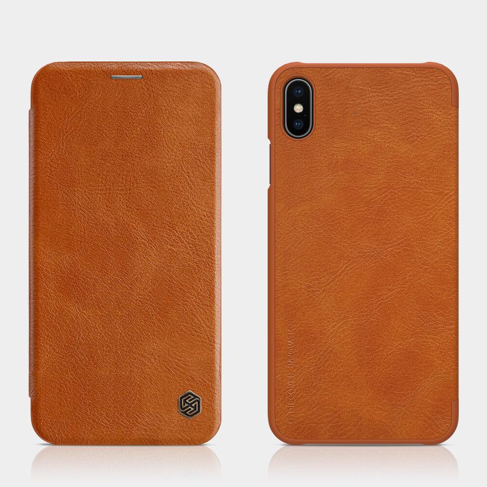 Bao da Nillkin QIN cho iPhone XS Max ( nâu)