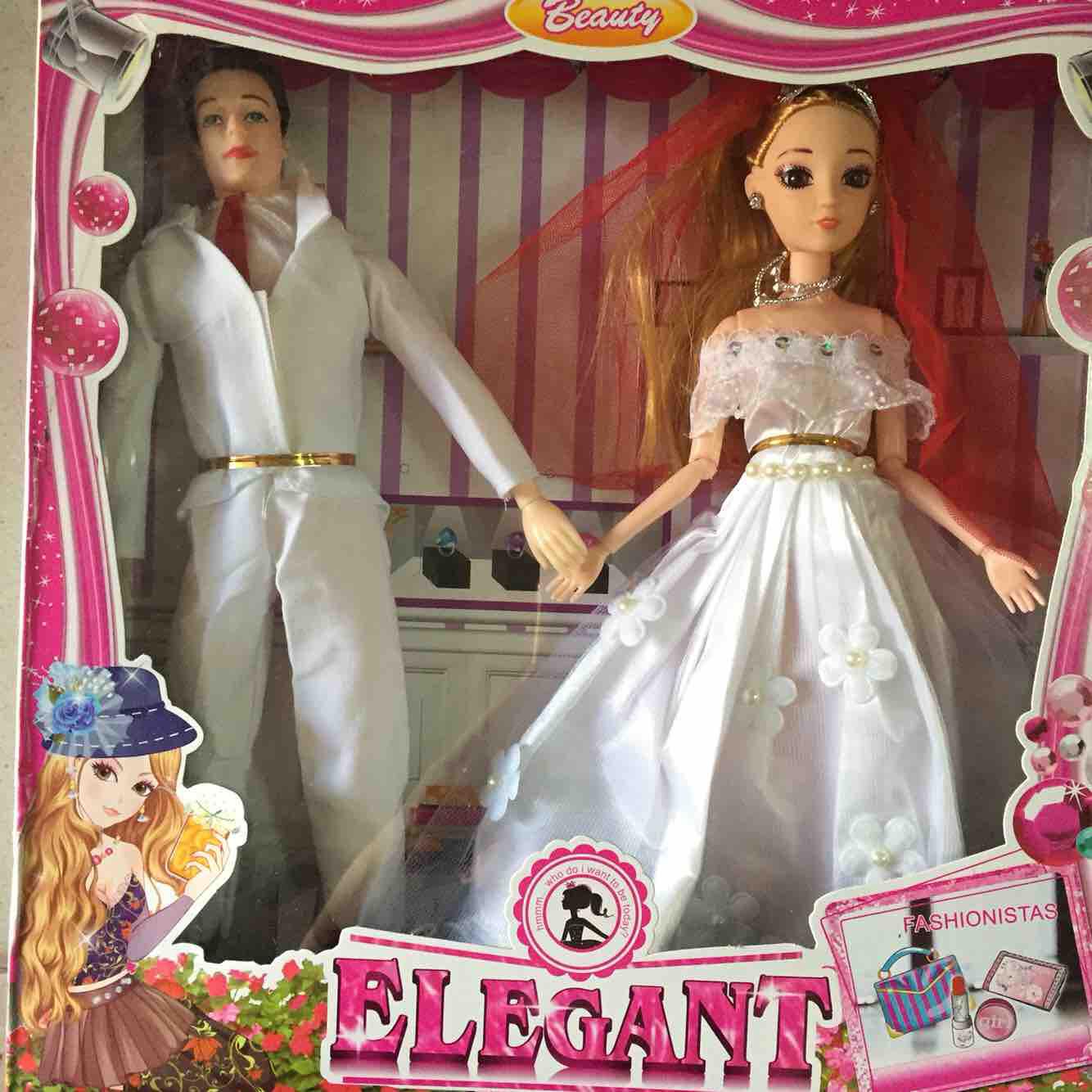 Hộp búp bê cô dâu và chú rễ