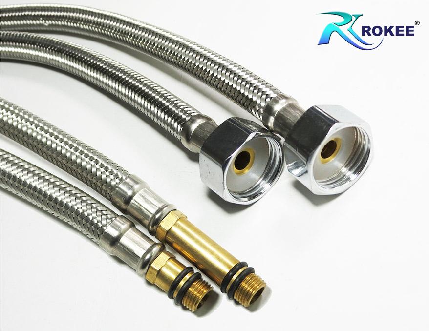 VÒI RỬA CHÉN NÓNG LẠNH ROKEE DL105 (Trắng bạc)