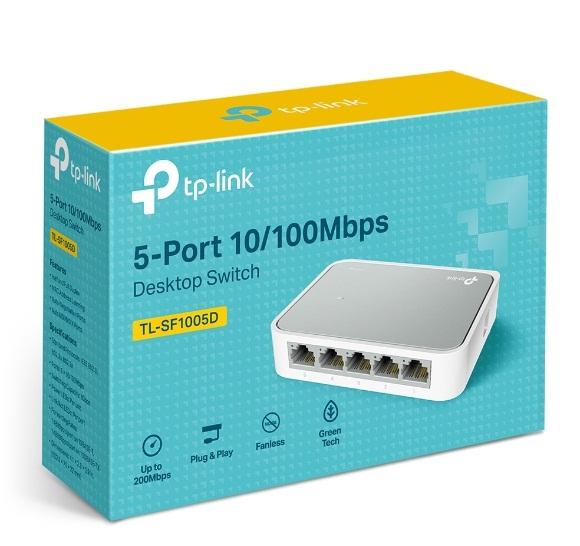 Cổng Chia Mạng Switch TPLink 5 Port SF1005D (Trắng)