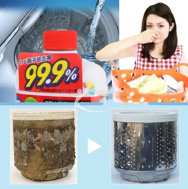 2 chai nước vệ sinh lồng máy giặt Nhật Bản 