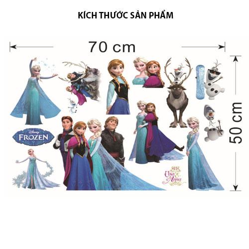 Decal dán tường nhân vật hoạt hình ELSA HPM1431 Sticker Tranh Dán Tường ,Decal dán tường anime