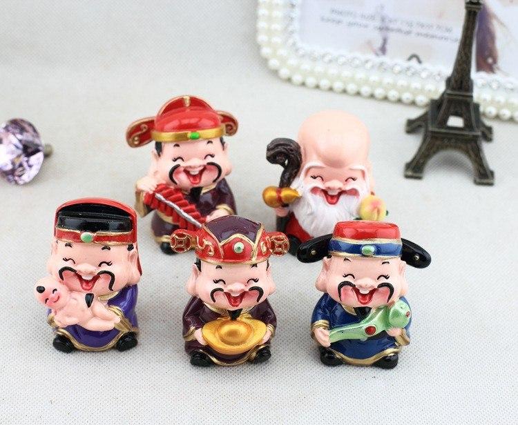 Bộ tượng 5 ông Thần Tài, Phúc, Lộc, Thọ