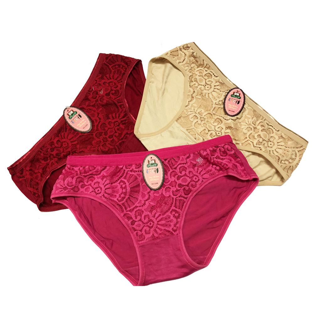 SET 10 Quần lót cotton pha ren size lớn (Made in Viet Nam)