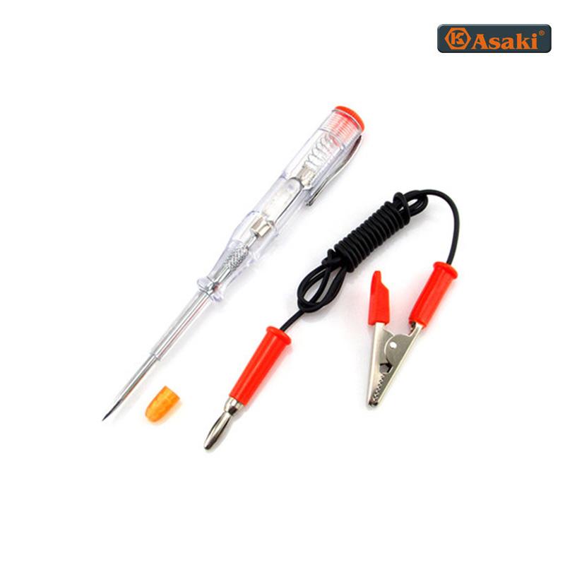 Bút thử điện một chiều có đèn LED Asaki AK-9063