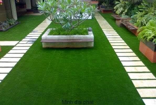 1 mét vuông thảm cỏ nhân tạo độ cao 2cm.