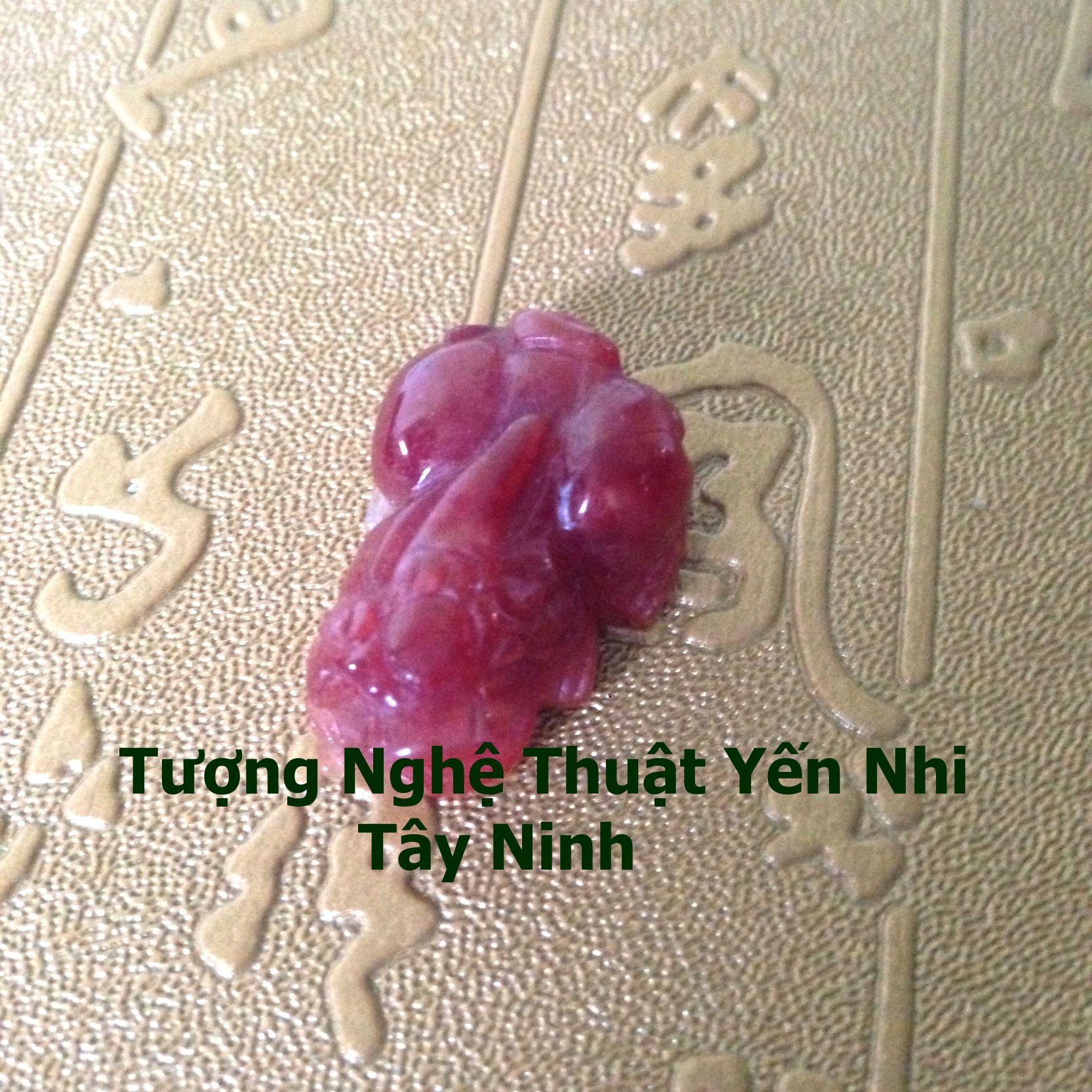Mặt Nhẫn Tỳ Hưu Cẩm Thạch đỏ