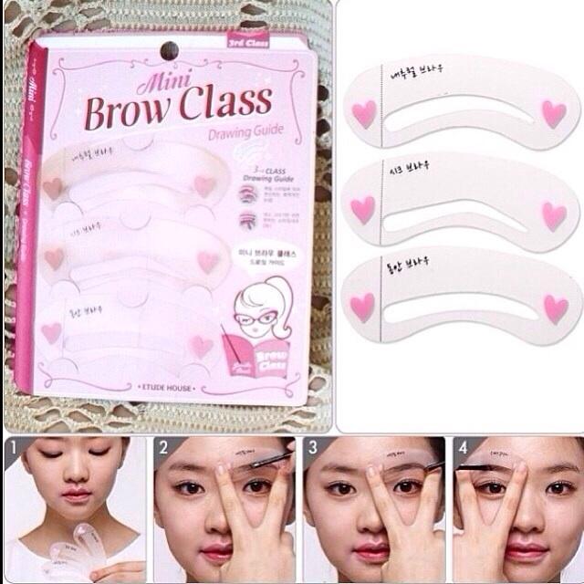 COMBO 2 Khuôn kẻ chân mày KOREA ( bộ 3 khuôn)