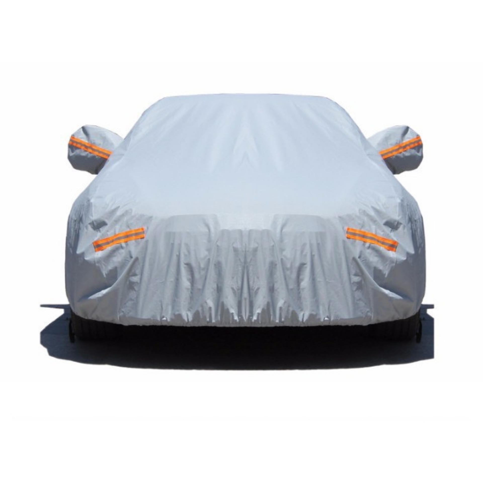 Bạt phủ chống nóng khi đỗ xe Cao Cấp chống bẻ gương hậu (Phù hợp tất cả xe ô tô 4-7 chỗ) + Bộ 6 tấm che nắng