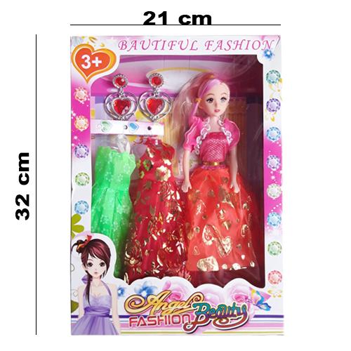 Hộp Đồ Chơi Búp Bê 2 Áo Cho Bé Gái 923c